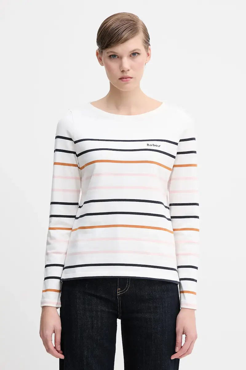 top a maniche lunghe in cotone HAWKINS colore beige LML0894