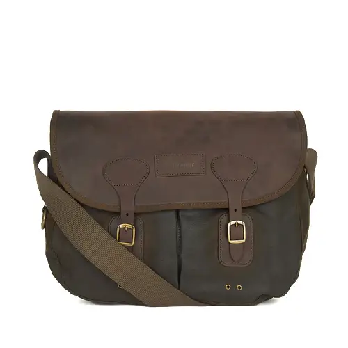 Tracolla Wax Leather Tarras Verde