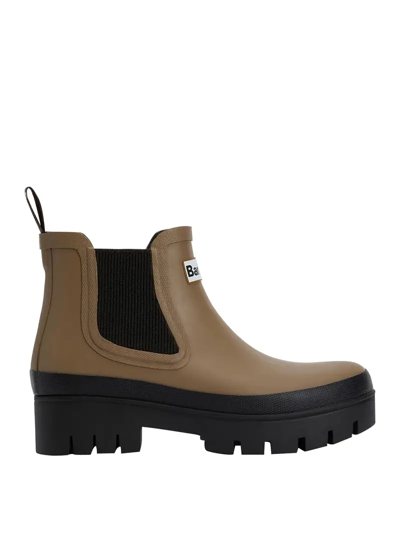 tronchetto barbour halton chelsea welly da donna - marrone