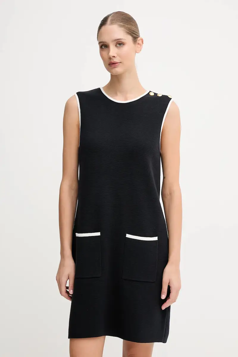 vestito in cotone COLLEEN colore blu navy LDR0937