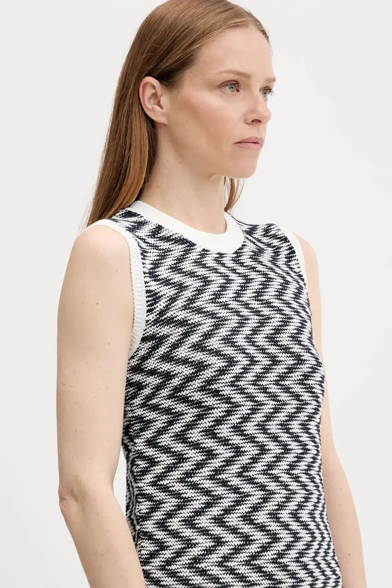 vestito in cotone OLIVIA colore blu navy LDR0928 miniatura 4