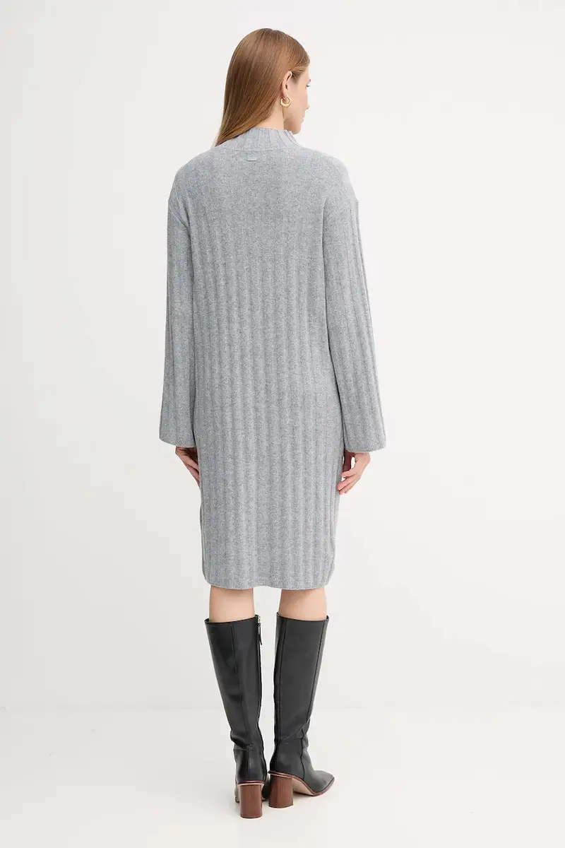 vestito in lana SOPHIA colore grigio LDR0939 miniatura 3