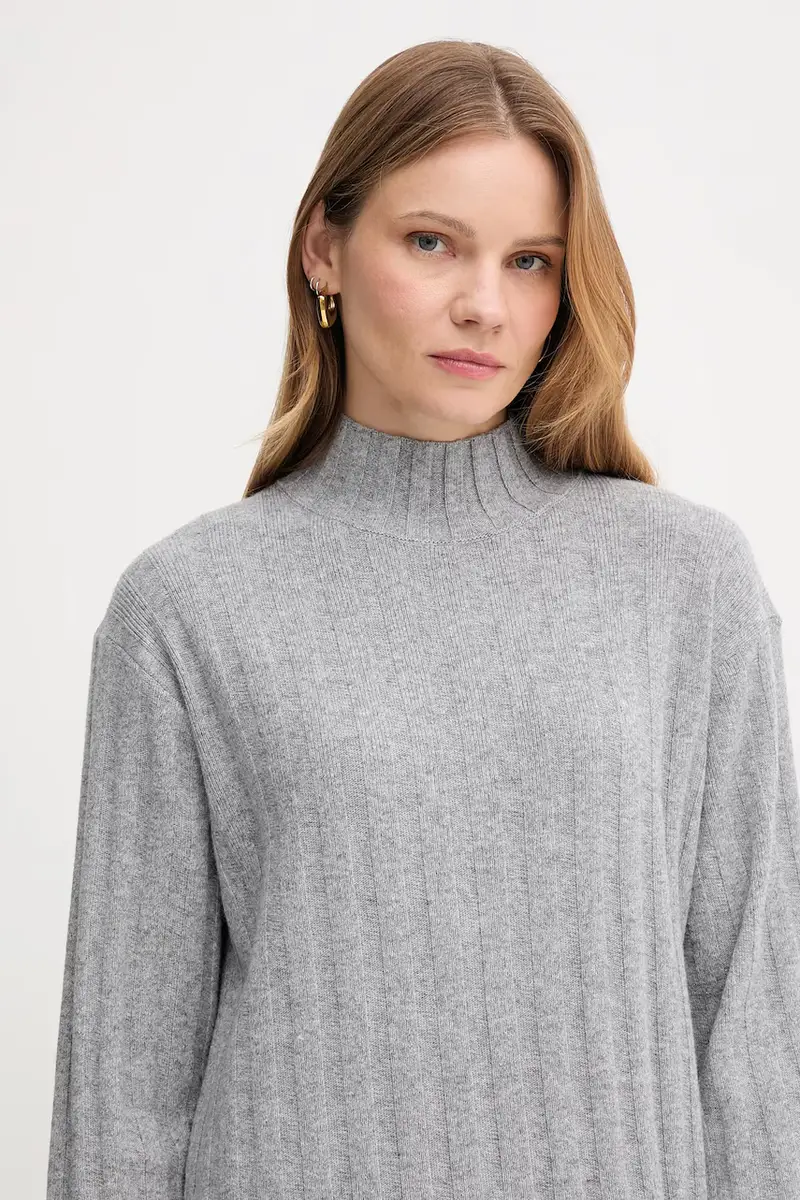 vestito in lana SOPHIA colore grigio LDR0939 miniatura 4