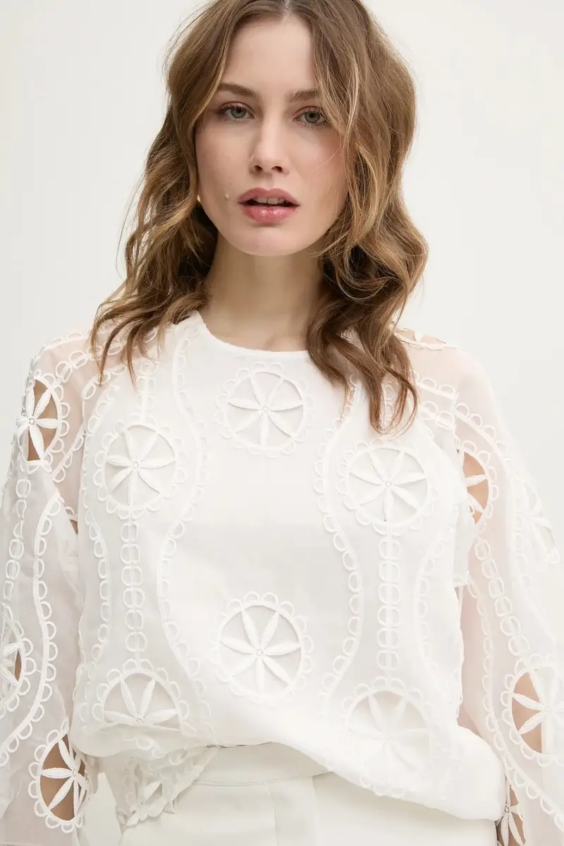 camicetta donna colore beige 59731TB miniatura 4