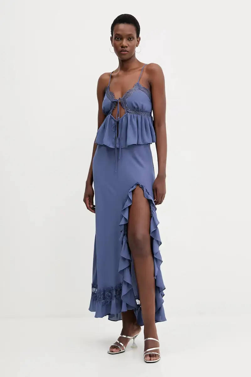 camicetta donna colore blu 60016TB miniatura 2