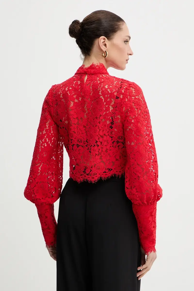 camicetta LACE GEORGIA Rosso miniatura 3