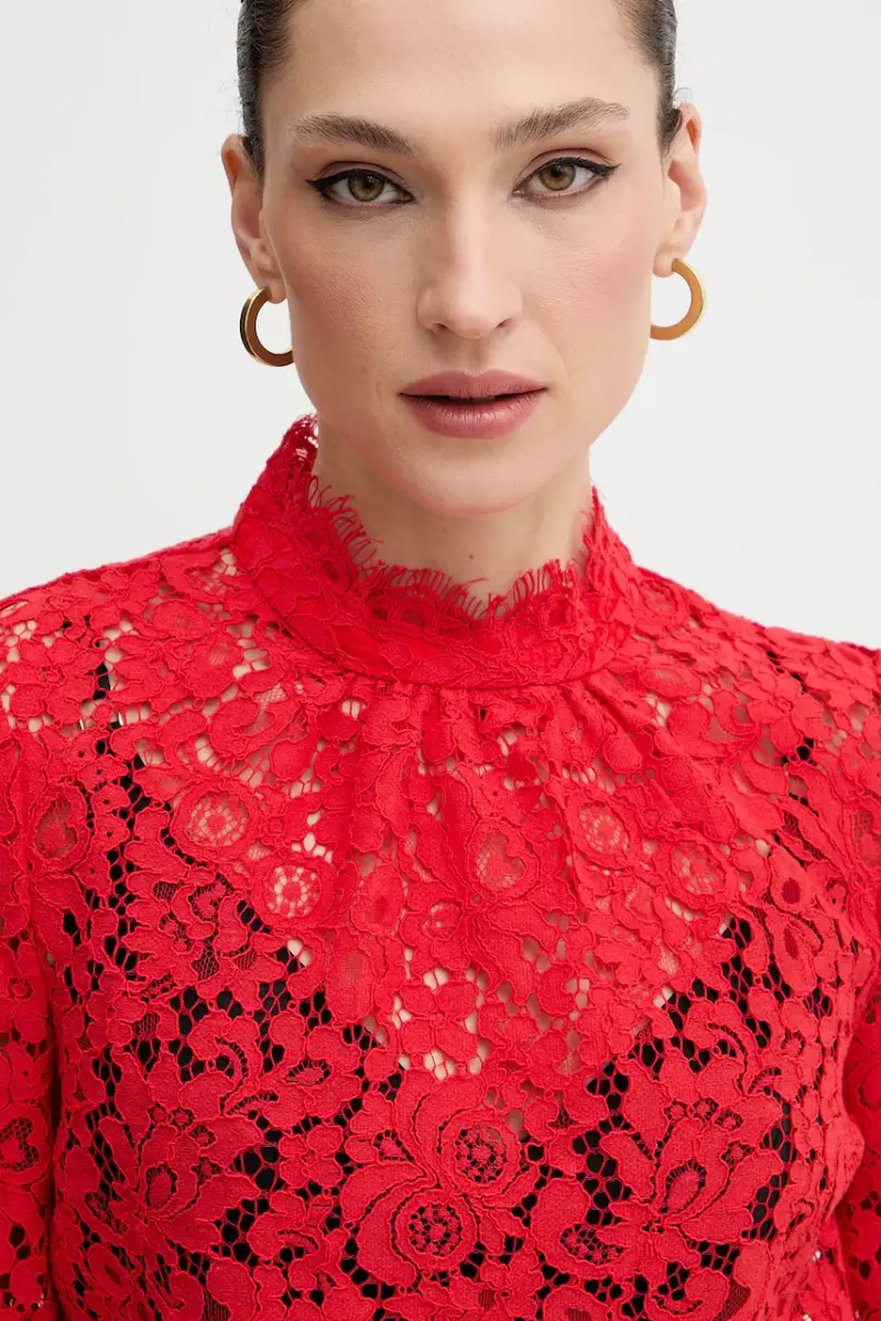 camicetta LACE GEORGIA Rosso miniatura 4