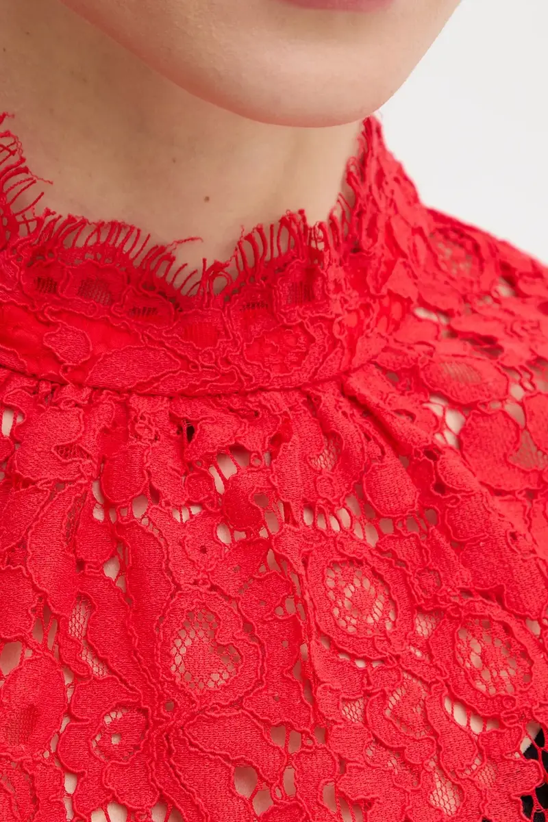 camicetta LACE GEORGIA Rosso miniatura 5