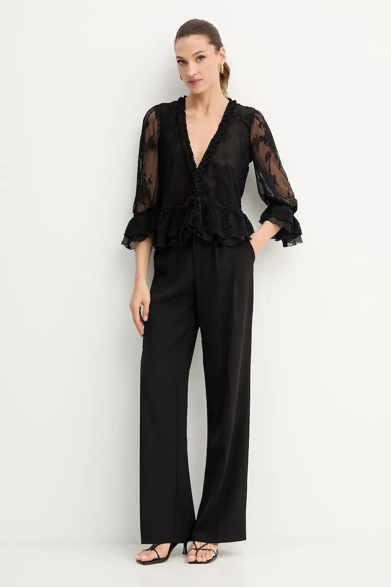 camicia donna colore nero 60028TB1 miniatura 2