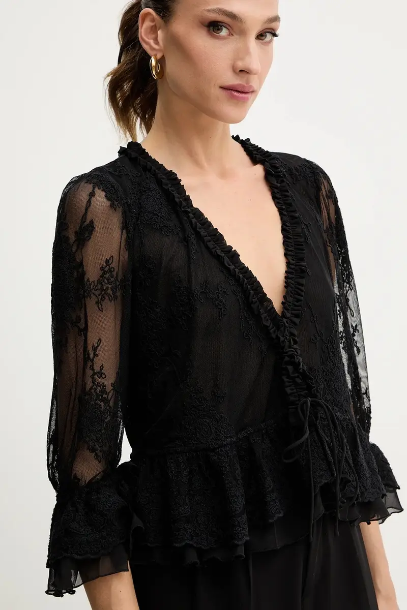 camicia donna colore nero 60028TB1 miniatura 4