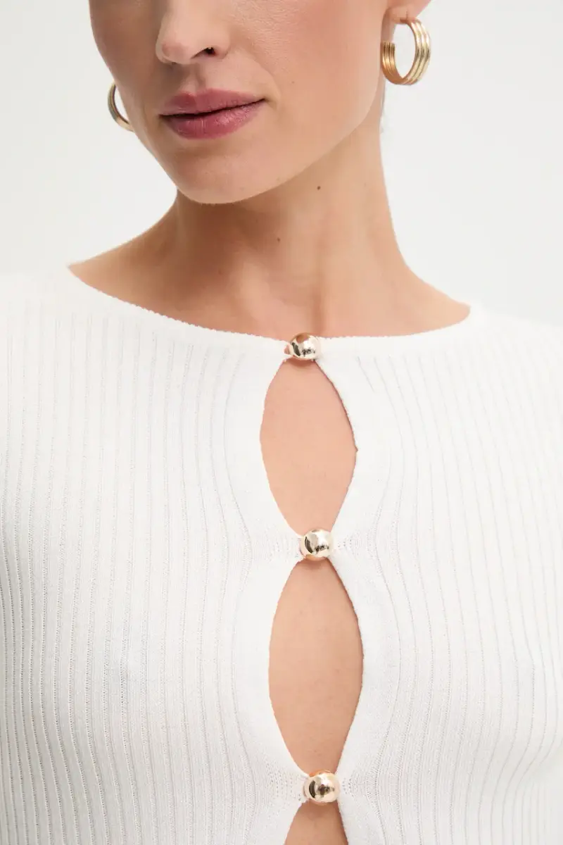 Bardot Cardigan Donna Bianco 3578390 miniatura 5