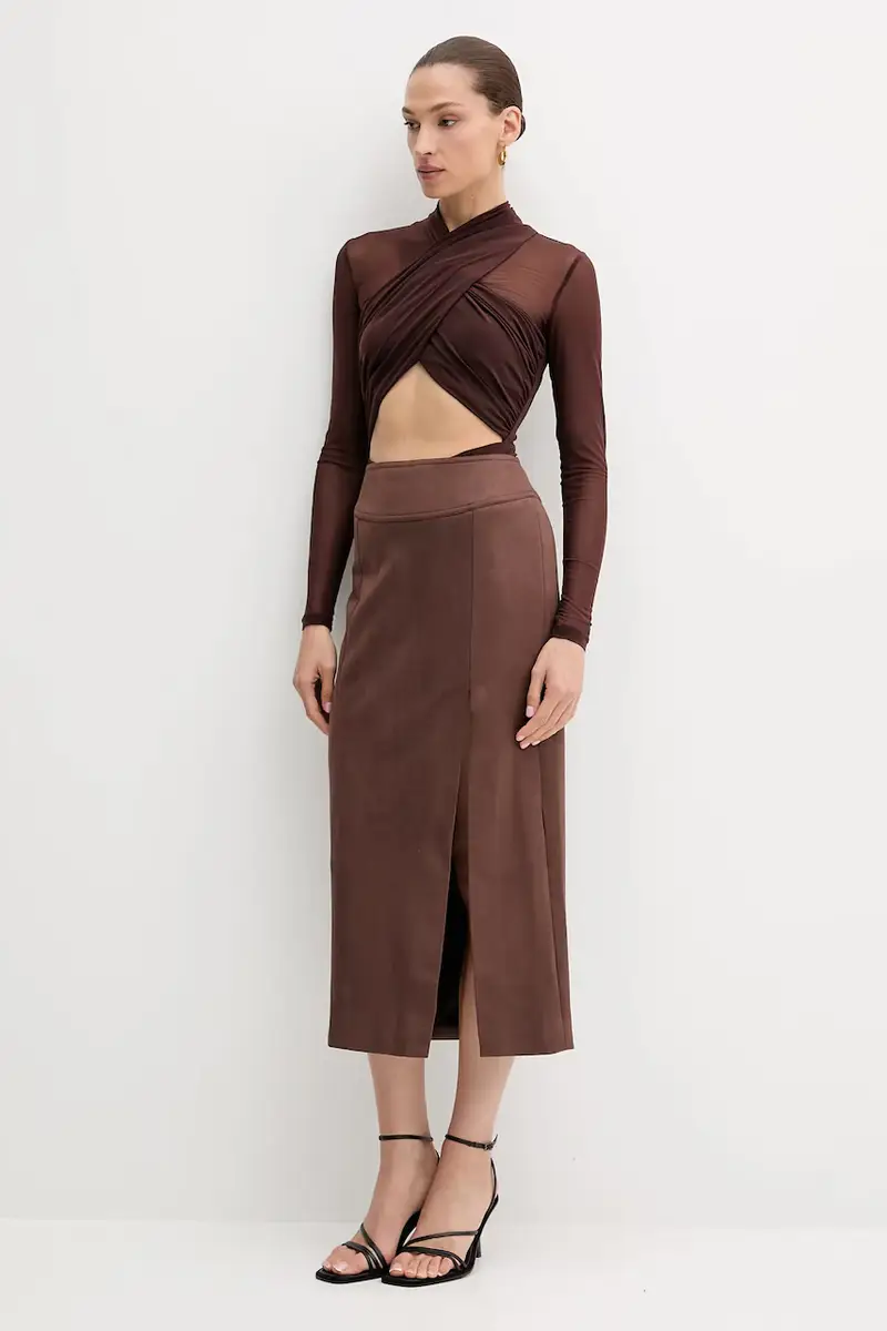 gonna colore marrone 58855SB5 miniatura 4