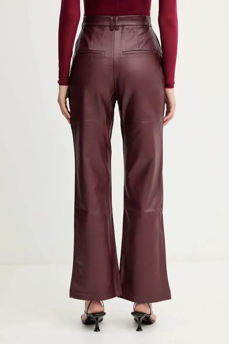 pantaloni donna colore granata 60077PB miniatura 3