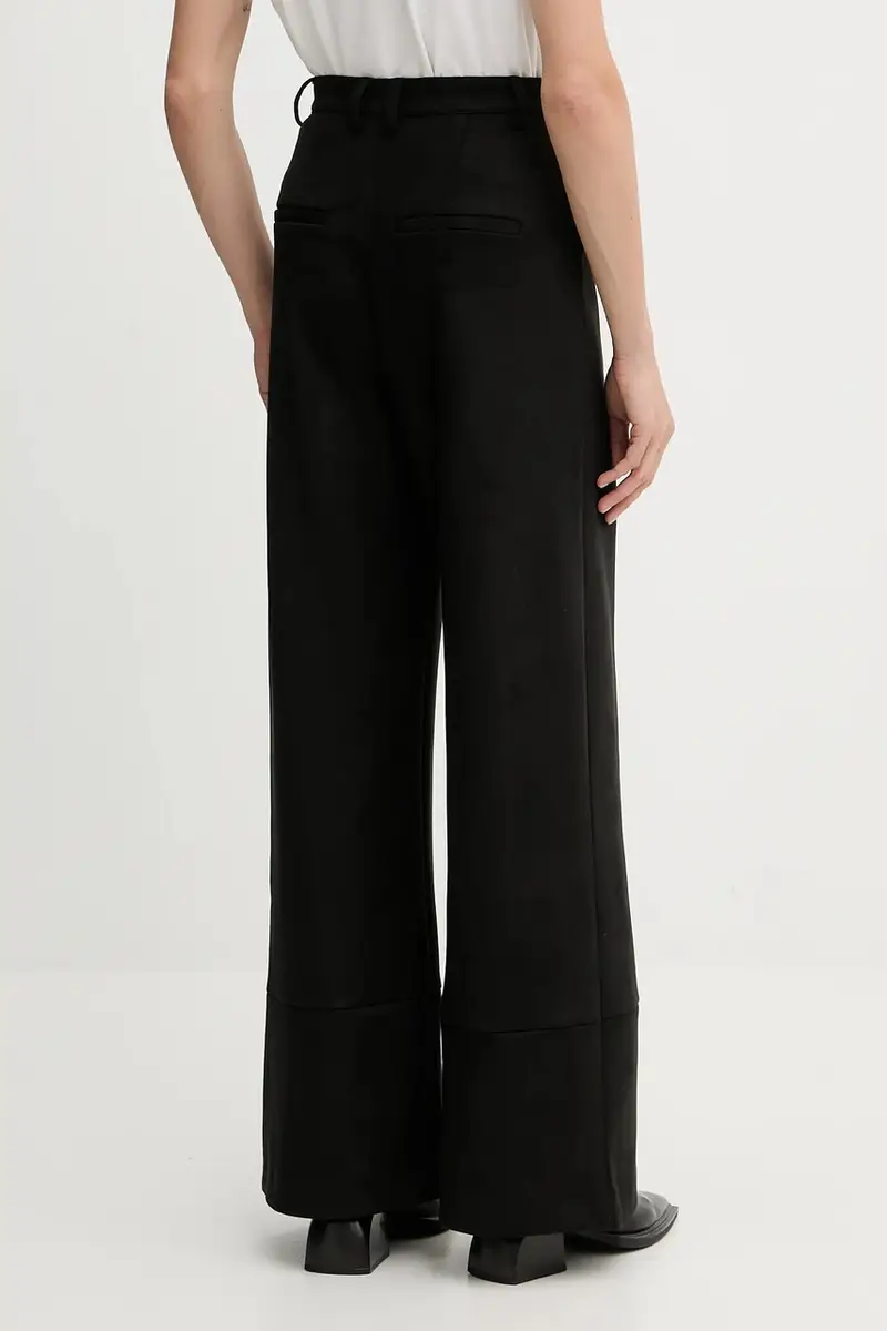 pantaloni donna colore nero 58936PB4 miniatura 3