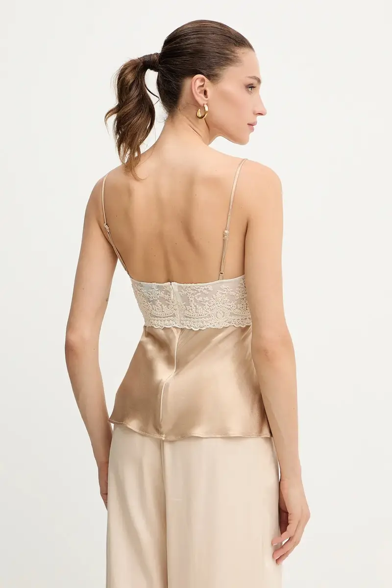 Bardot Top Donna Beige 3573923 miniatura 3