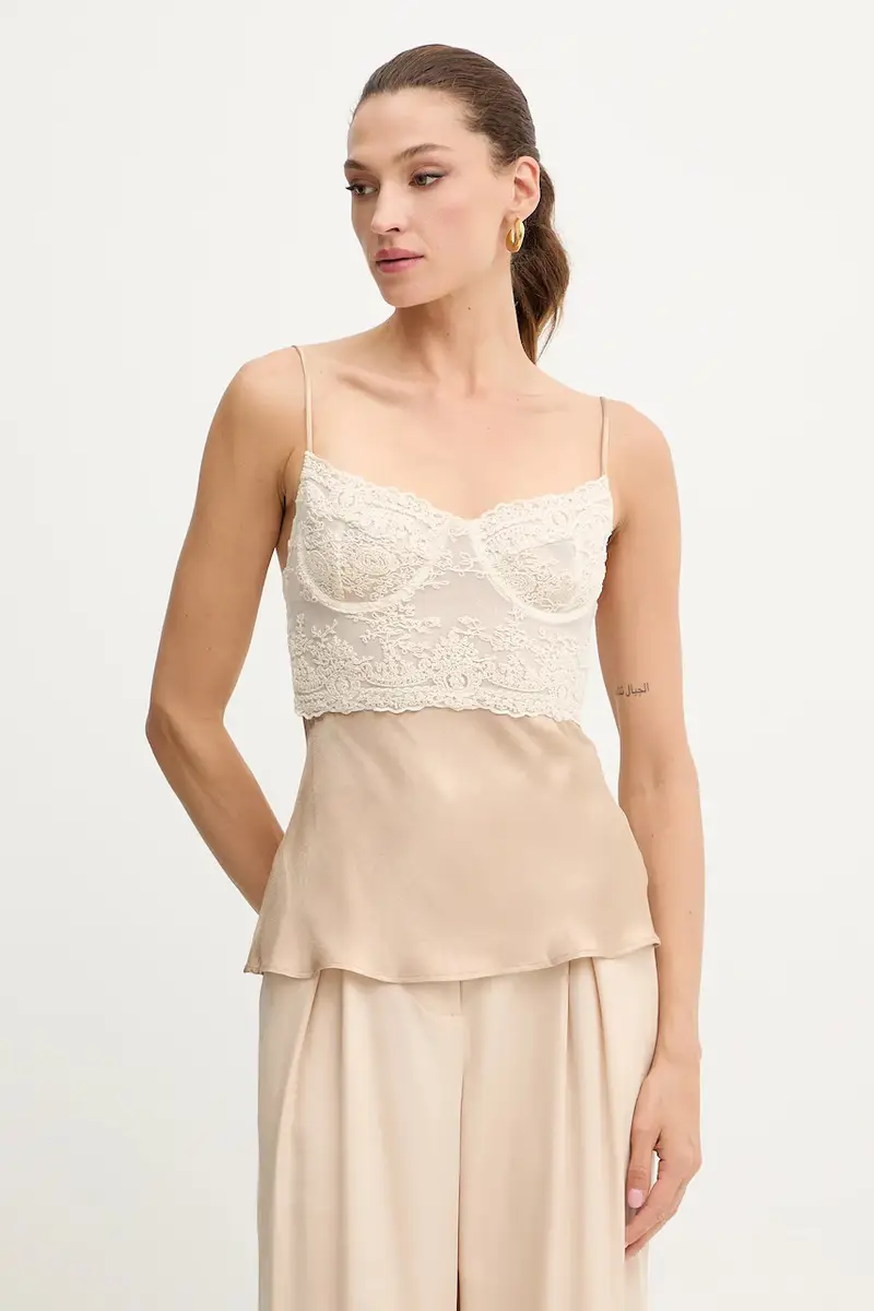 Bardot Top Donna Beige 3573923