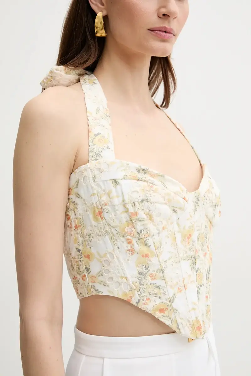 Bardot Top Donna Bianco 3124523 miniatura 4