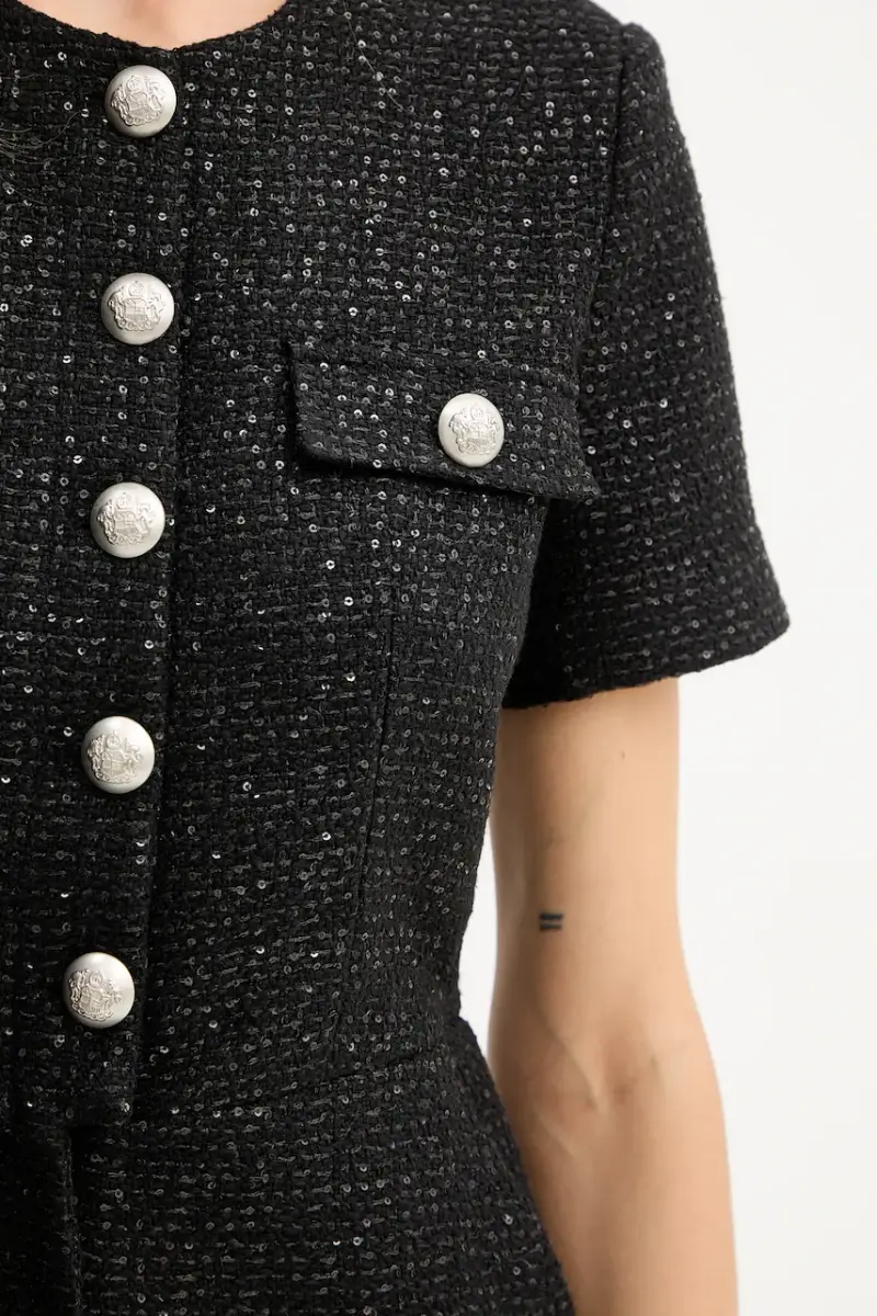 tuta elegante colore nero 60098PB miniatura 5