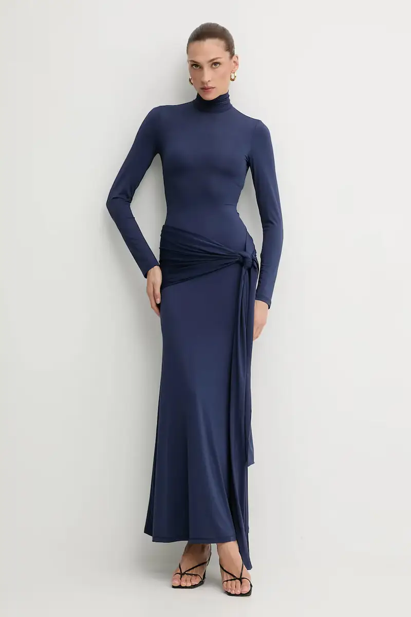 vestito ALIX colore marrone 59467DB Blu navy miniatura 2