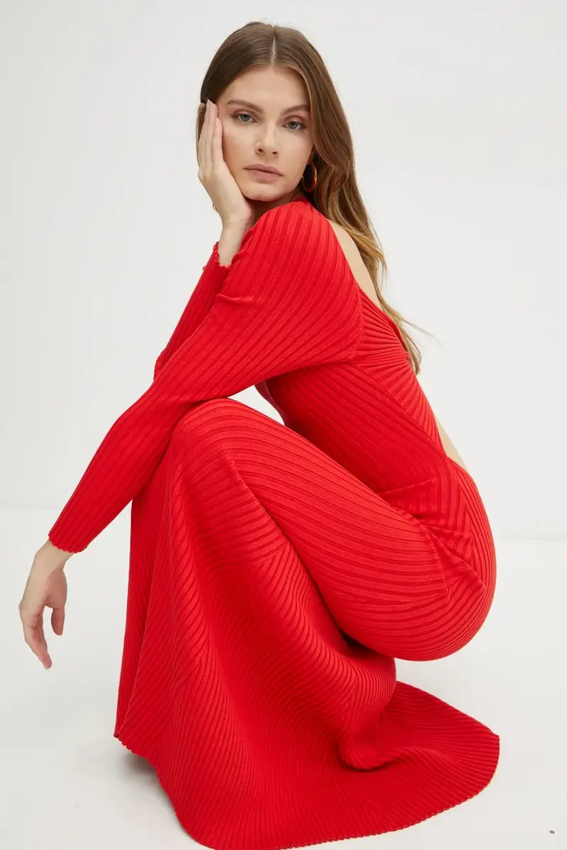 vestito AMARO Rosso miniatura 4