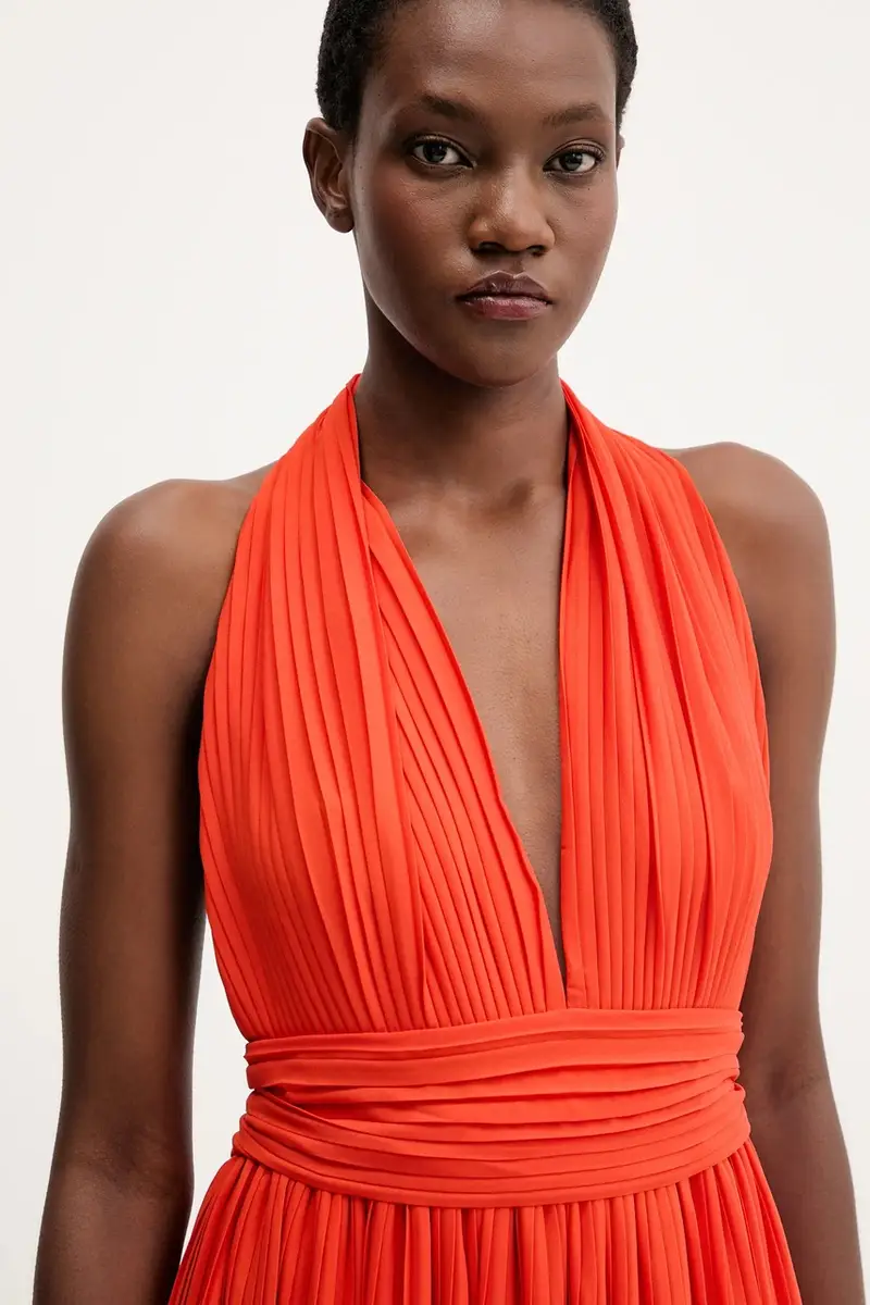 vestito colore arancione 60031DB miniatura 4