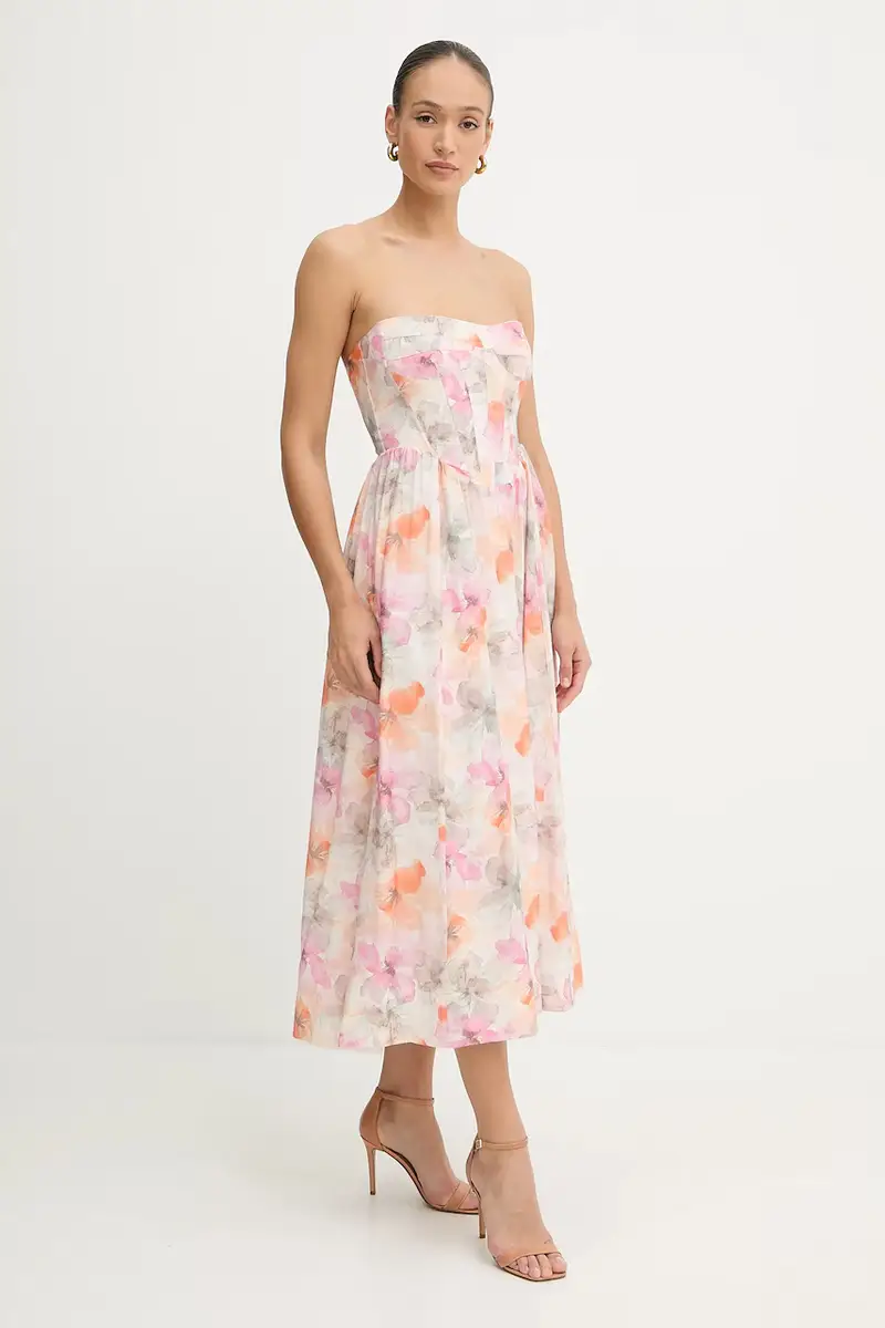 vestito colore beige 58164DB5 miniatura 3