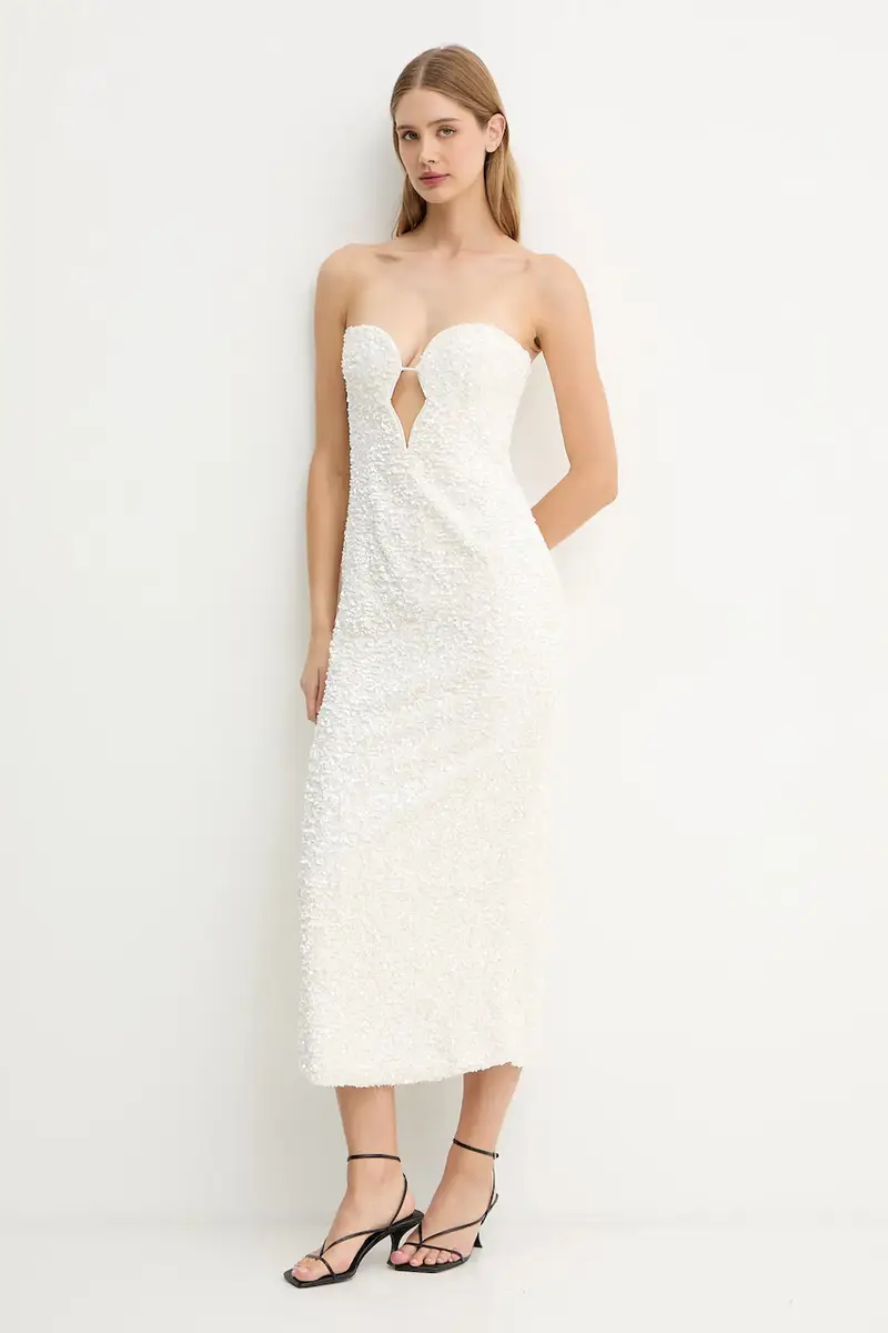 vestito colore beige 59946DB miniatura 3