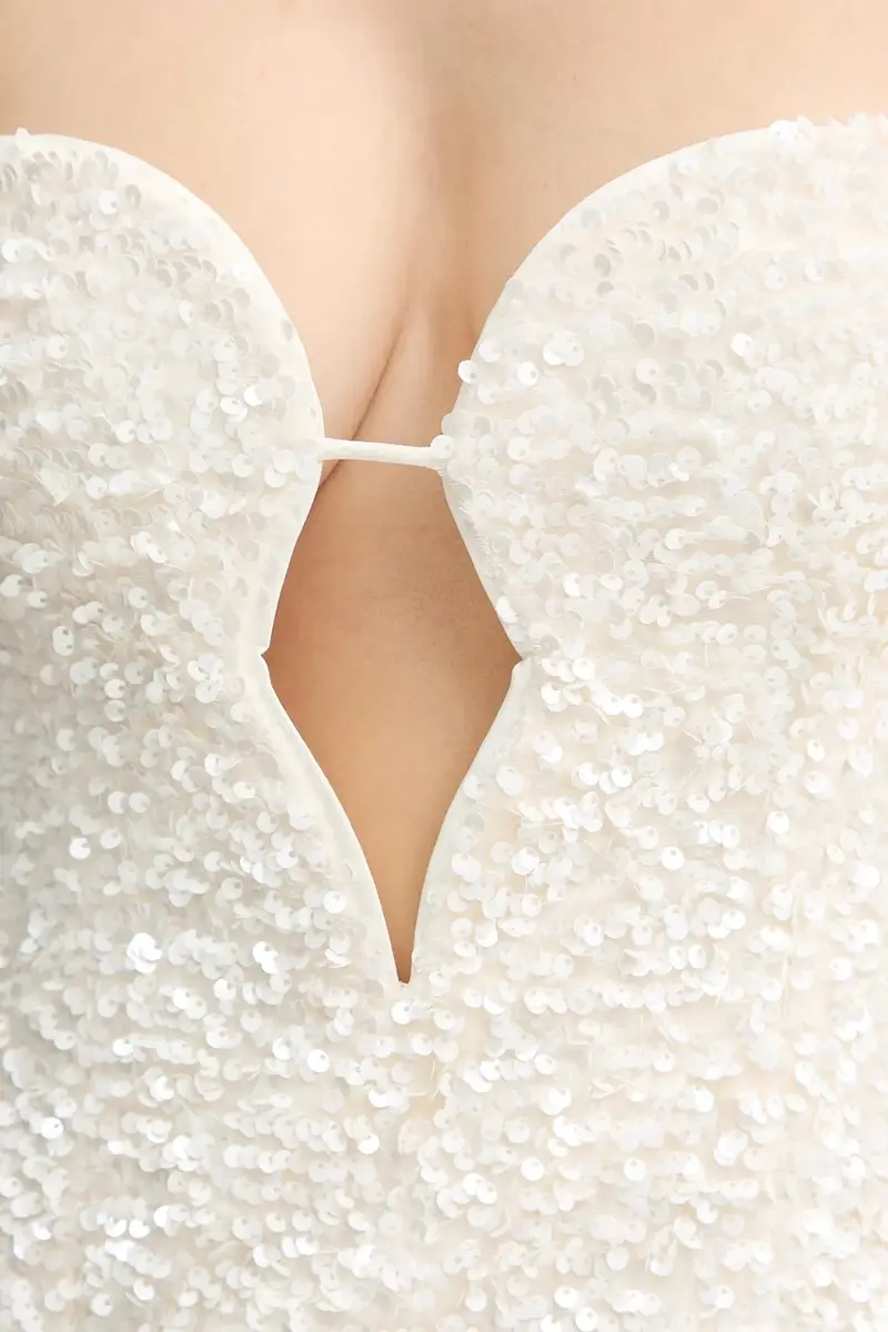 vestito colore beige 59946DB miniatura 5