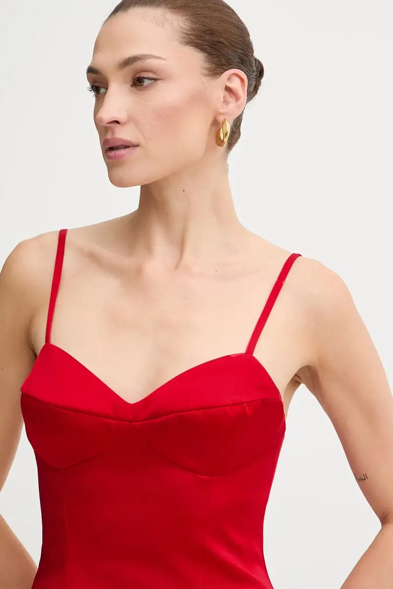 vestito colore bianco 59817DB Rosso miniatura 4