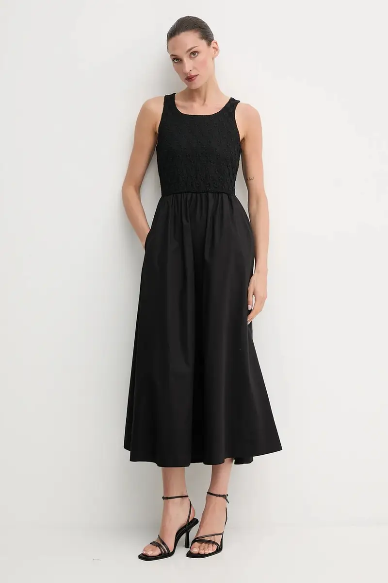 vestito colore bianco 59879DB Nero miniatura 2