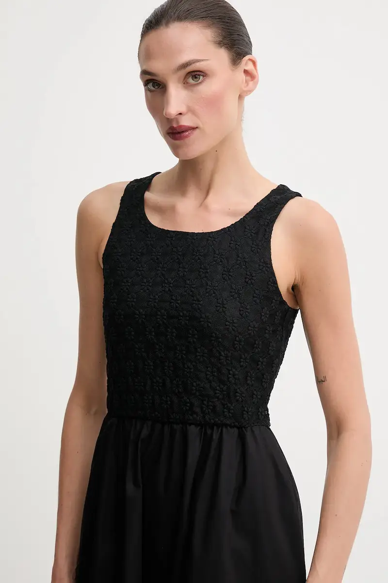 vestito colore bianco 59879DB Nero miniatura 4