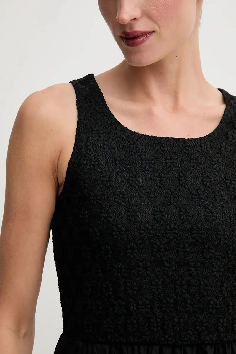 vestito colore bianco 59879DB Nero miniatura 5