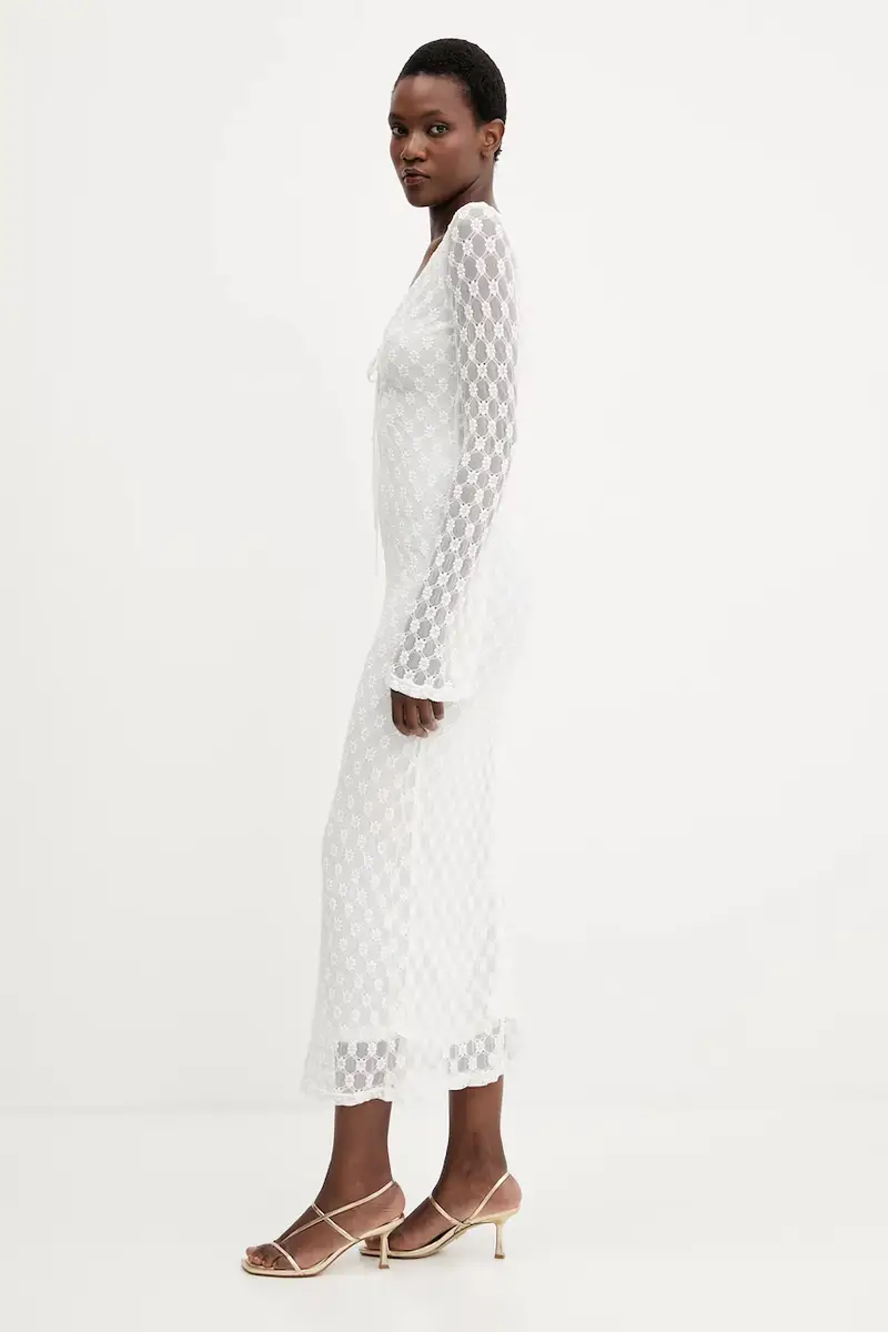 vestito colore bianco 59932DB miniatura 2