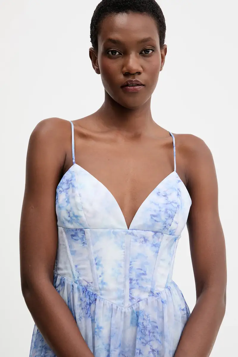 vestito colore blu 60023DB miniatura 4