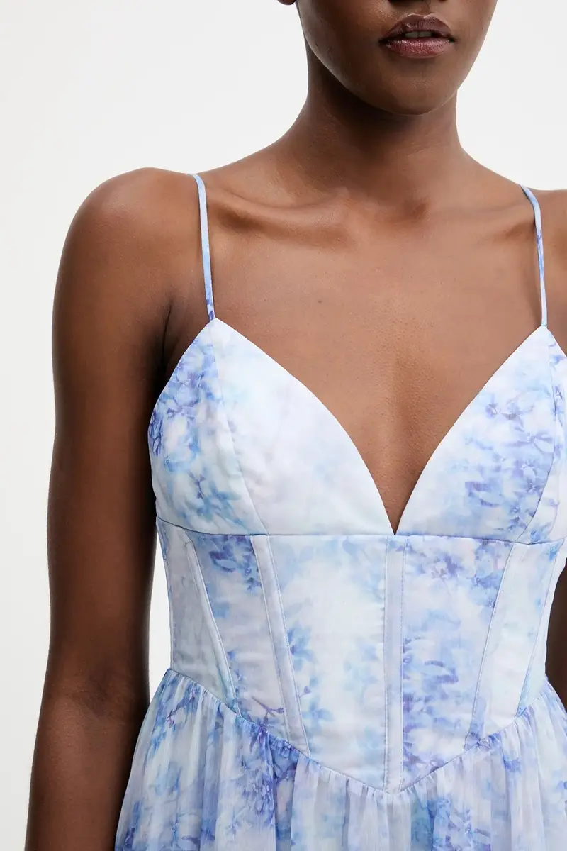 vestito colore blu 60023DB miniatura 5