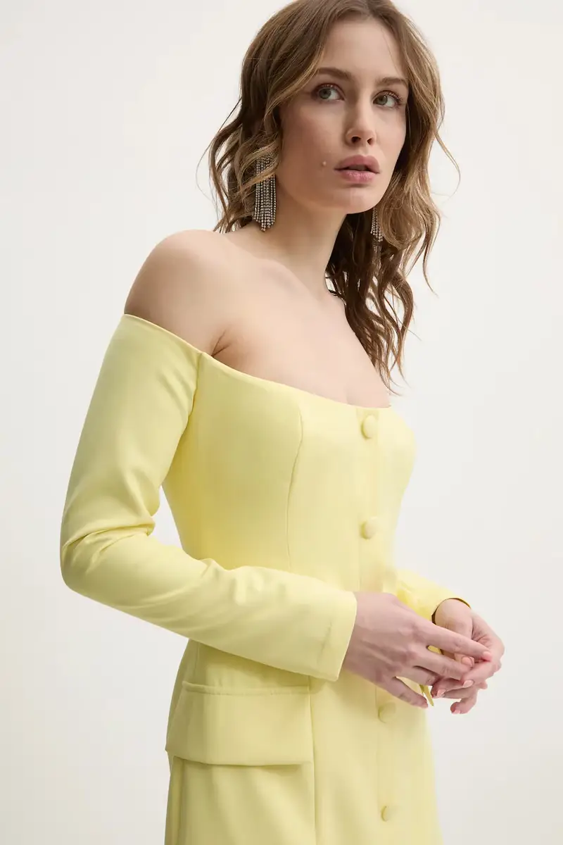 vestito colore giallo 59761DB miniatura 4