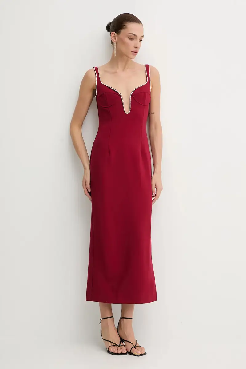 vestito colore granata 59009DB2 miniatura 2