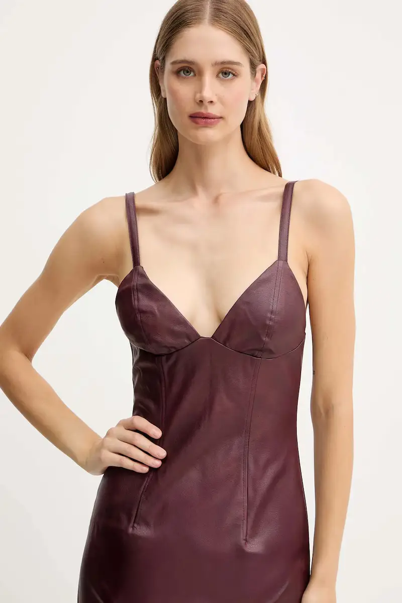 vestito colore granata 60086DB miniatura 4