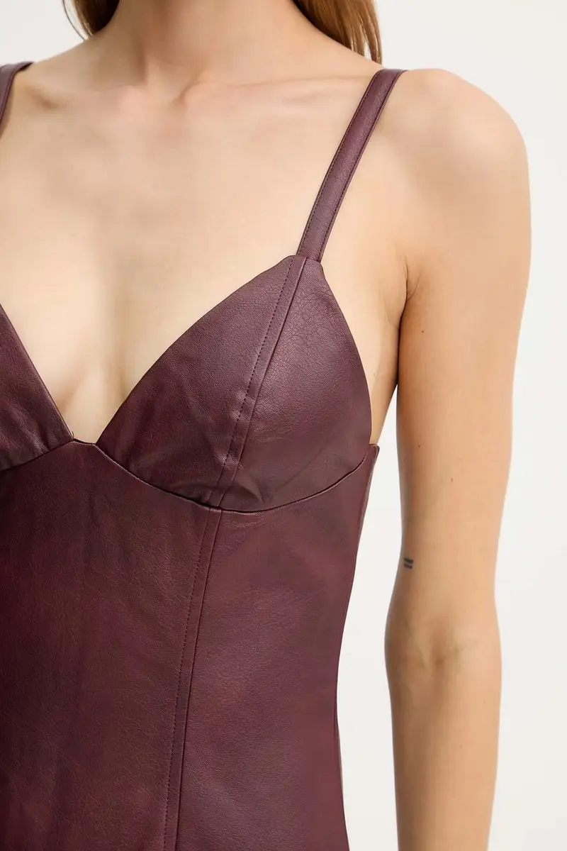 vestito colore granata 60086DB miniatura 5