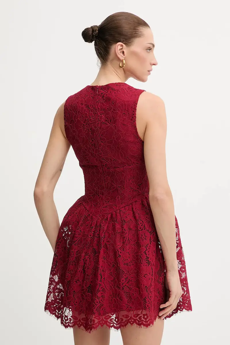 vestito colore granata 60091DB miniatura 3