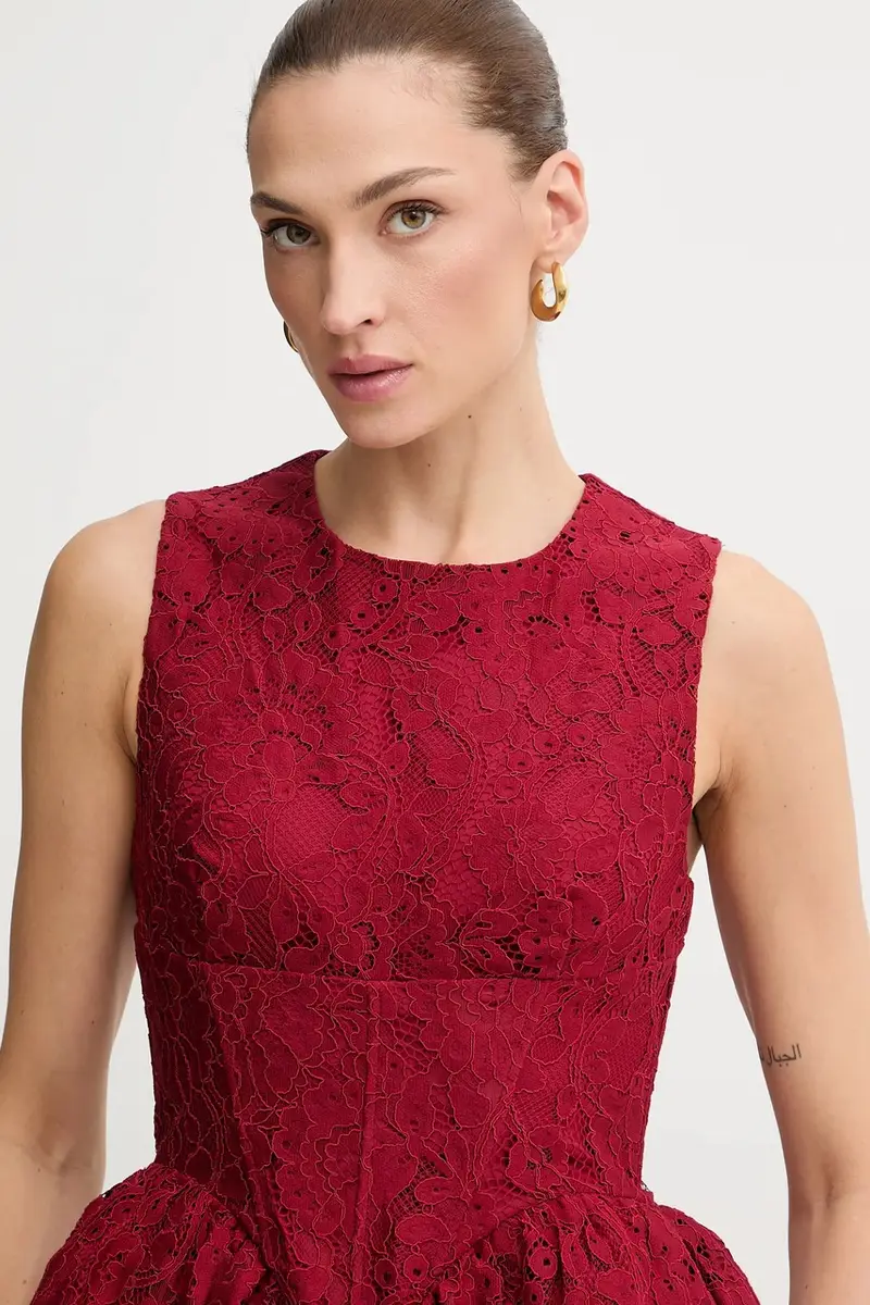 vestito colore granata 60091DB miniatura 4