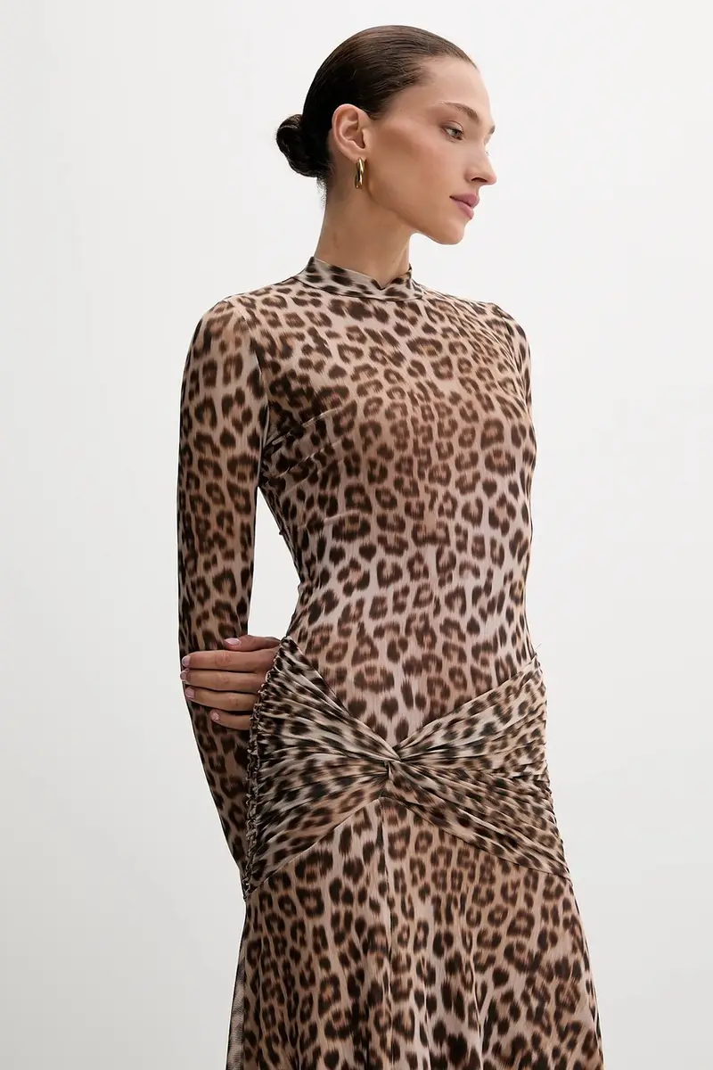 vestito colore marrone 58853DB8 miniatura 4