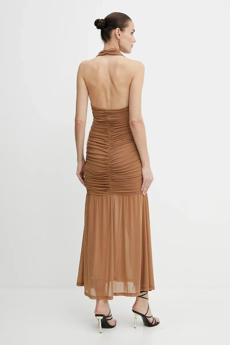 vestito colore marrone 59872DB miniatura 3