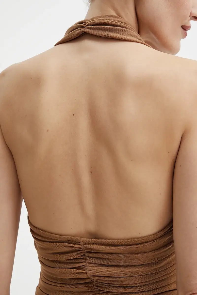 vestito colore marrone 59872DB miniatura 5