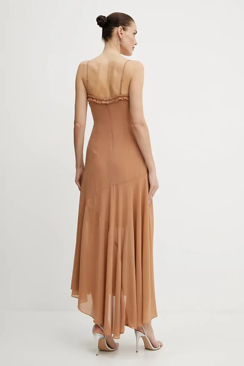 vestito colore marrone 59885DB miniatura 3