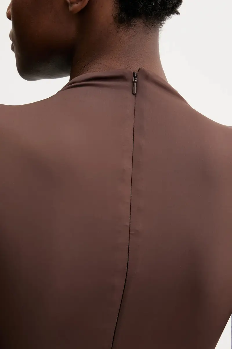 vestito colore marrone 59948DB miniatura 5