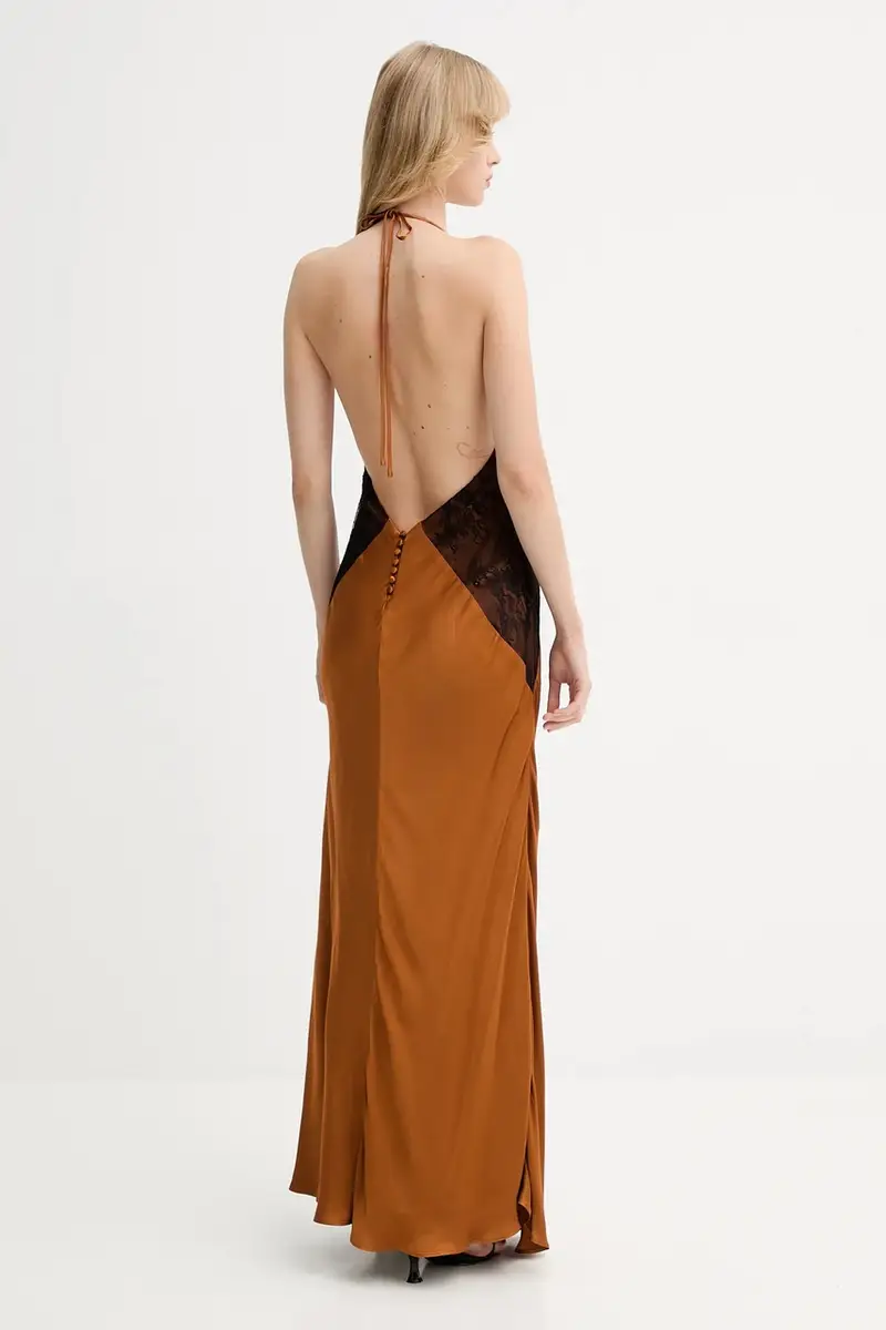 vestito colore marrone 59977DB miniatura 2