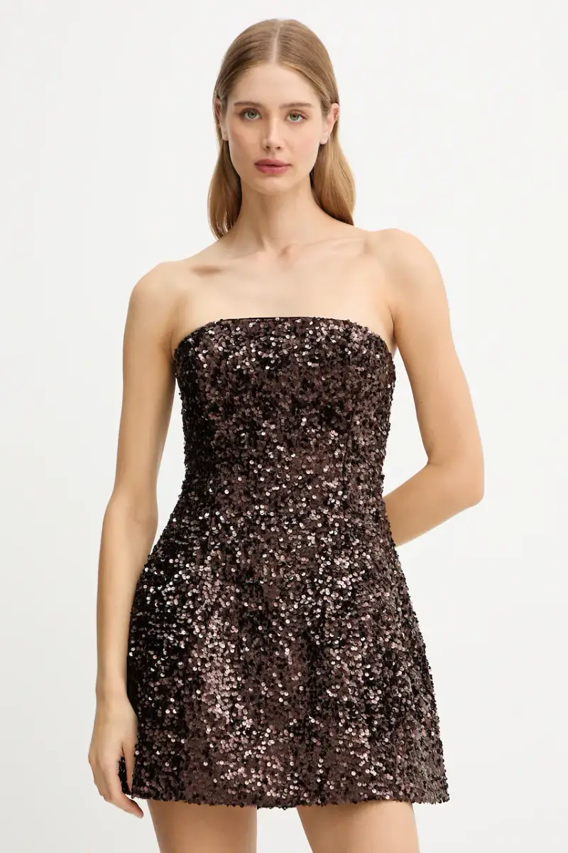 vestito colore marrone 60027DB