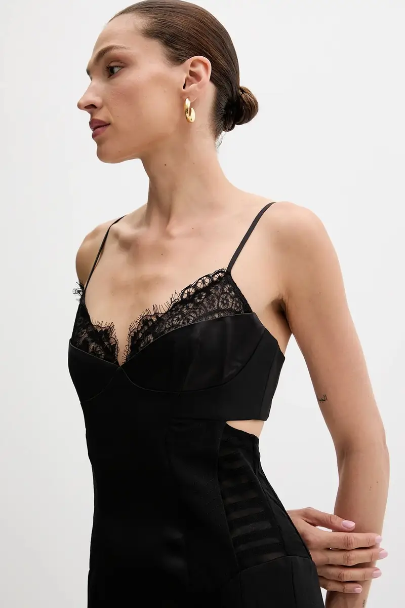 vestito colore nero 60025DB miniatura 4