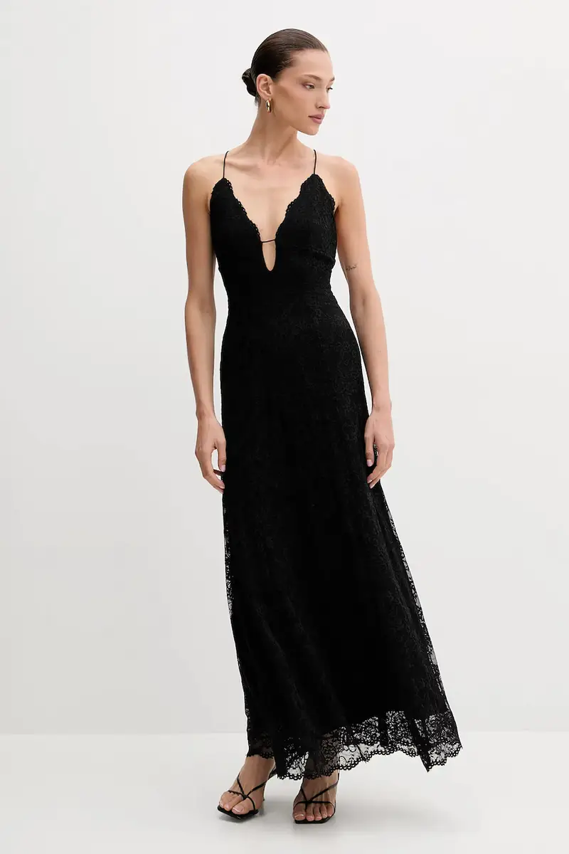 vestito colore nero 60060DB miniatura 3